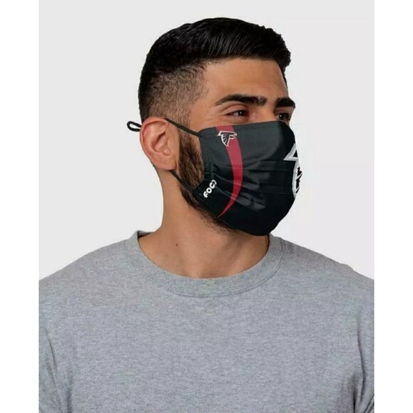 FOCO NFL unisex-adult On-field Sideline Face Cover Black Set of 2 - Picture 3 of 5